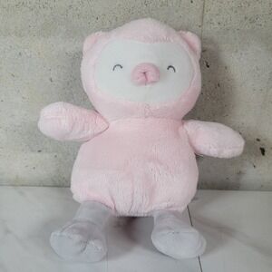 Carters Just One You Pink Owl Plush Stuffed Animal Lovey Sleeping 7"